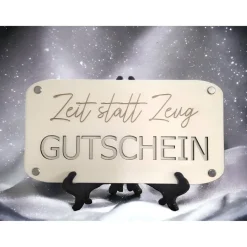 Gutscheinverpackung - Zeit statt Zeug/ Geld schenken / Geschenkverpackung / Geschenkidee / Verpackung für Geld/Geburtsta