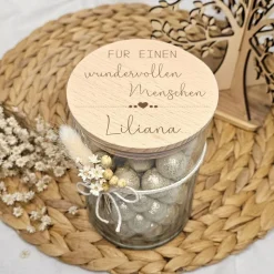 Gutscheinverpackung Glas Verpackung Gutschein Geschenkgutschein Gutscheinglas Freundin Kollegin Schwester Trauzeugin