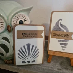 Gutscheinverpackungen - Maritim - Muscheln - Seepferdchen - 3er Set