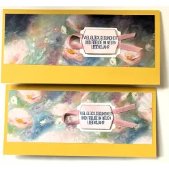 Gutscheinverpackungen Blumen Musical,-Konzert,-Ticketverpackungen Eventim Geburtstag Handarbeit