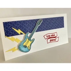 Gutscheinverpackungen E-Gitarre Musical,-Konzert,-Ticketverpackungen Eventim Geburtstag Handarbeit