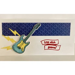 Gutscheinverpackungen E-Gitarre Musical,-Konzert,-Ticketverpackungen Eventim Geburtstag Handarbeit