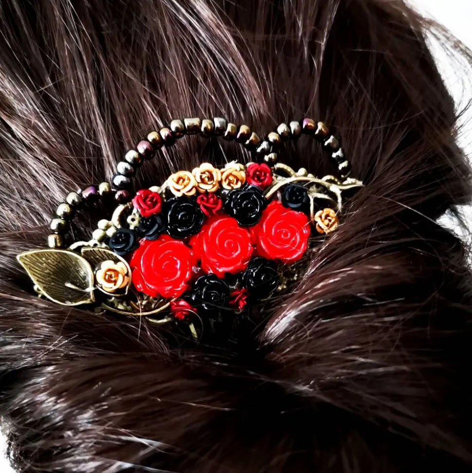 Haarkamm im Vintage-Stil, bronzefarben, Gothic-Romantik , Antik-Stil