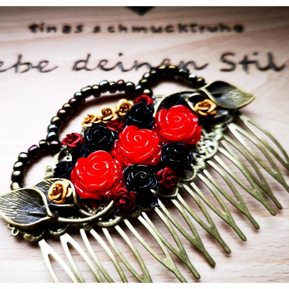 Haarkamm im Vintage-Stil, bronzefarben, Gothic-Romantik , Antik-Stil