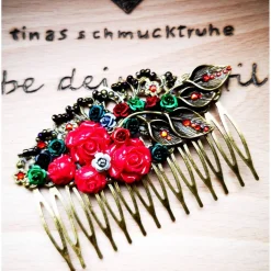 Haarkamm im Vintage-Stil, bronzefarben, Gothic-Romantik , Antik-Stil