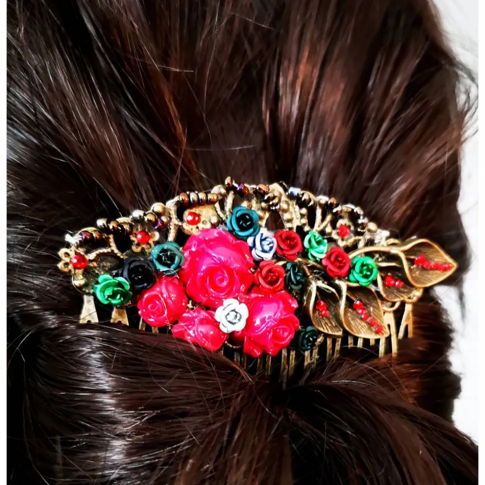 Haarkamm im Vintage-Stil, bronzefarben, Gothic-Romantik , Antik-Stil