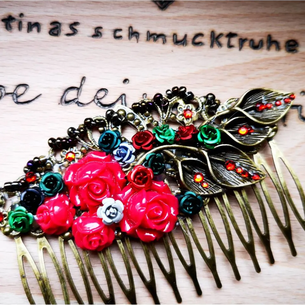 Haarkamm im Vintage-Stil, bronzefarben, Gothic-Romantik , Antik-Stil