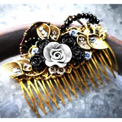 Haarkamm im Vintage-Stil, bronzefarben, Gothic-Romantik , Antik-Stil