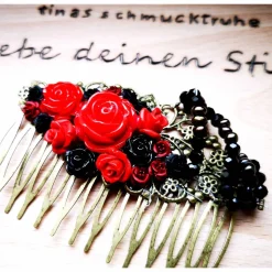 Haarkamm im Vintage-Stil, bronzefarben, Gothic-Romantik , Antik-Stil