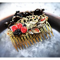 Haarkamm im Vintage-Stil, bronzefarben, Gothic-Romantik , Antik-Stil