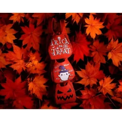 Halloween Beutel aus Filz mit Kürbisgesichtern