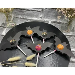 Halloween Fledermaus Lollihalter | Tischdeko | Mitgebsel | Gastgeschenk | Stanzteil