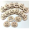 Halloween Kürbisse 16-Teile Holz zum Basteln Verzieren Gestalten Streu Tischstreu DIY