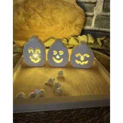 Halloween Lichter Kürbisse | Geister | Totenkopf | mit Ballonlichter | Deko