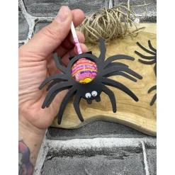 Halloween Spinne Lollihalter | Tischdeko | Mitgebsel | Gastgeschenk | Stanzteil