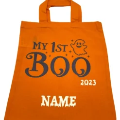 Halloween Tasche mit Namen My first Boo 2023