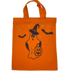 Halloween Tasche mit Namen Beutel Gespenst