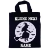 Halloween Tasche mit Namen Beutel Kleine Hexe