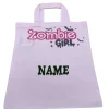 Halloween Tasche mit Namen Zombie Girl