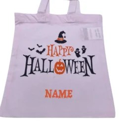 Halloween Tasche mit Namen Happy Halloween