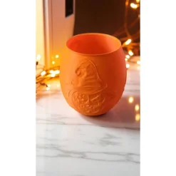 Halloween Teelichthalter 3D-Druck – Kürbis & Hexe aus PLA, handgefertigt, umweltfreundlich