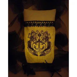 Halloween Windlicht Lichtbeutel Vasenhusse Meerjungfrauen Anker GESTICKT Leinen Baumwollspitze