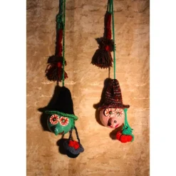 Halloweendeko KUGELHEXEN– Handgemachte Hexen aus Kunststoffkugeln für Deine Halloweenparty Hexenkessel Kürbis