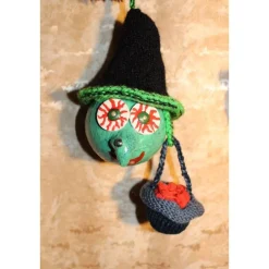 Halloweendeko KUGELHEXEN– Handgemachte Hexen aus Kunststoffkugeln für Deine Halloweenparty Hexenkessel Kürbis