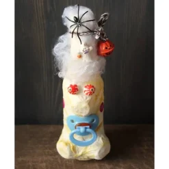 Halloweendeko MUMIENFAMILIE – Handgemachte Mumien aus Glasflaschen für Deine Halloweenparty