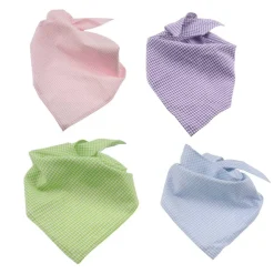 Halstuch kariert für Männer und Frauen / Vichykaro grün blau lila rosa Tuch - Trachtentuch - Accessoires Oktoberfest