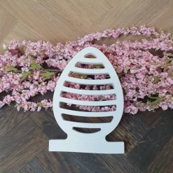 Halter/Leiste aus Keraflott mit Einschieber gestreiftes Osterei