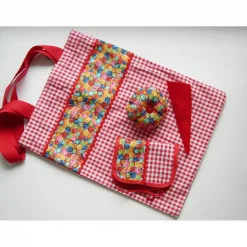 Handarbeitstasche, Projekttasche, Handarbeitsbeutel, Nadelkissen, Handarbeitsunterricht Schule, Nadelheft Stoffbeutel