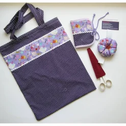 Handarbeitstasche, Projekttasche, Handarbeitsbeutel, Nähbeutel, Nadelheft,Grundausstattung, Handarbeitsunterricht Schule