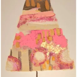 Handbemalte Weihnachtskarte (Original)