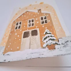 Handbemalte Weihnachtskarte (Original)