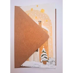 Handbemalte Weihnachtskarte (Original)