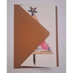 Handbemalte Weihnachtskarte (Original)