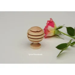 Handgedrechselter Weihnachtsbaum – Laubbaum „Bauh.-Baum“ rund Natur Gartenholz Hartriegel nachhaltig Weihnachtsdeko Gesc