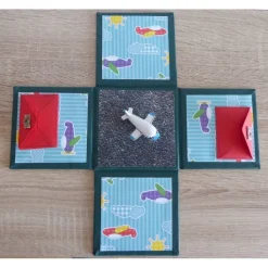 Handgefertigte Geldgeschenkverpackung Flugreise