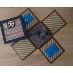 Handgefertigte Geldgeschenkverpackung Fahrrad