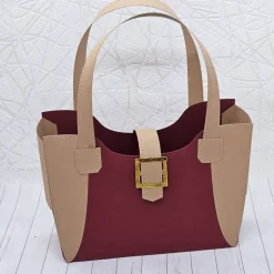 Handgefertigte Geschenkbox „Tasche“ aus stabilem Fotokarton – edles Unikat mit Klettverschluss, personalisierbar