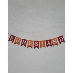 Handgefertigte Girlande zum Ruhestand Rente tolle Farben Abschied Kollege Kollegin