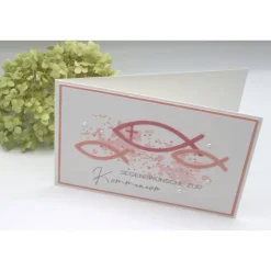 Handgefertigte Glückwunschkarte zur Kommunion – liebevolle Karte zur Erstkommunion