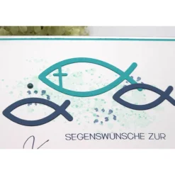 Handgefertigte Glückwunschkarte zur Kommunion – liebevolle Karte zur Erstkommunion