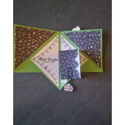 Handgefertigte Glückwunschkarte – Einzigartige Aufstellkarte mit Umschlag & Gutscheinumschlag