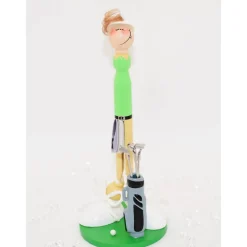 Handgefertigte Golfer-Holzfigur – Einzigartiges Golf-Geschenk aus Holz