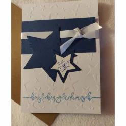 Handgefertigte Grußkarte zur Jugendweihe