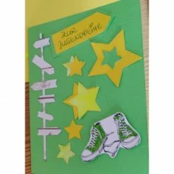 Handgefertigte Grußkarte zur Jugendweihe