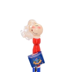 Handgefertigte Holzfigur Verkäuferin – originelle Geldgeschenk Verpackung mit Mini-Einkaufskorb, personalisierbar