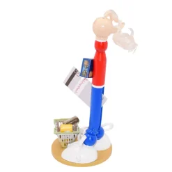 Handgefertigte Holzfigur Verkäuferin – originelle Geldgeschenk Verpackung mit Mini-Einkaufskorb, personalisierbar